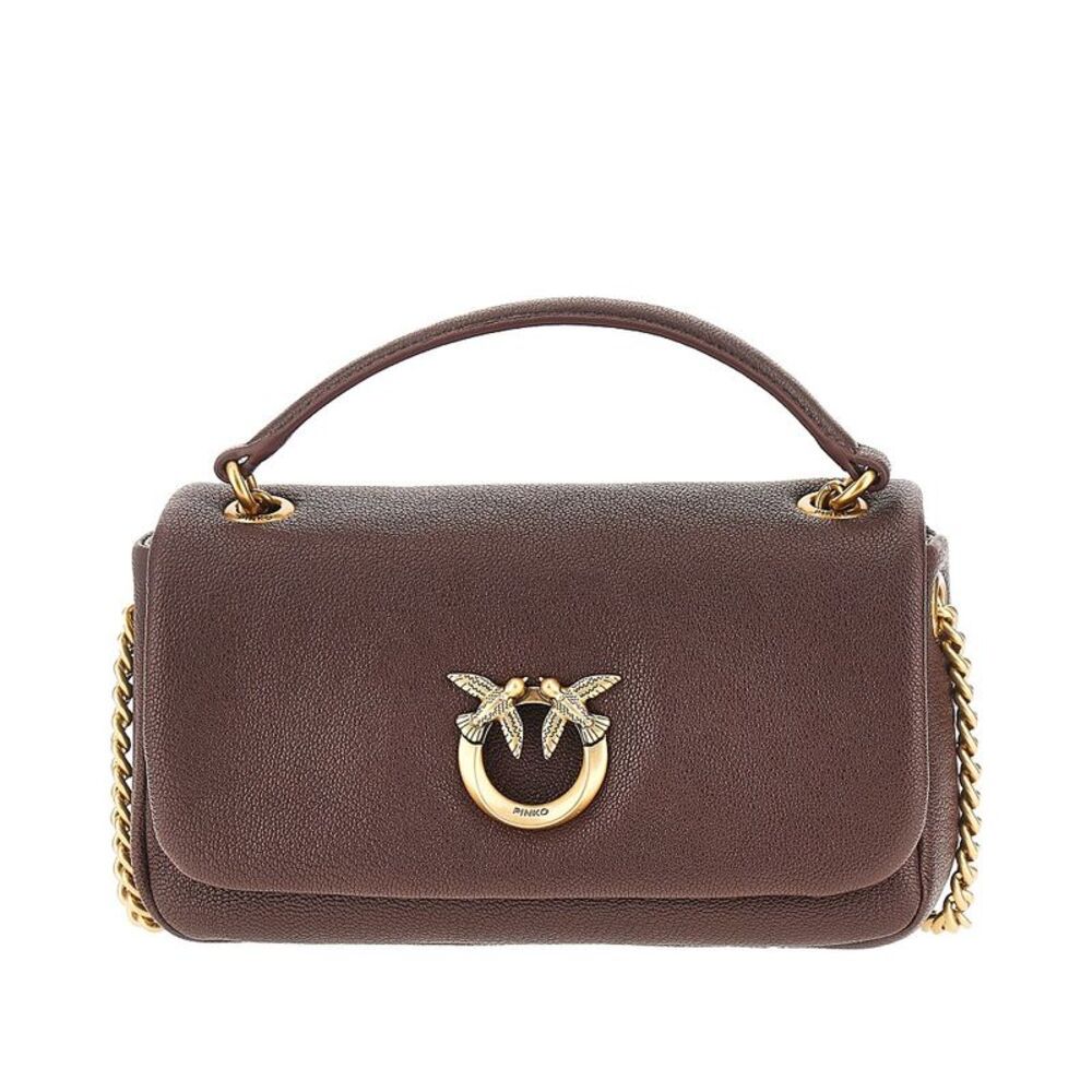 Pinko Women Leather Large Click Soft Horizontal Bag